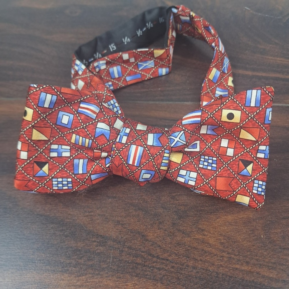 Lot 9 Pc Men's Silk & Cotton Bow Ties Mixed Designer Paisley Nautical Abstract